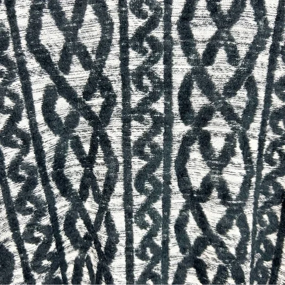 Moth Anthropologie Sweater Dress Black Gray Knit Pattern 3/4 Sleeve - Picture 6 of 12